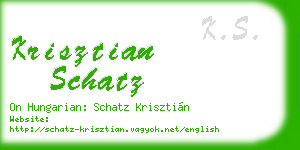 krisztian schatz business card